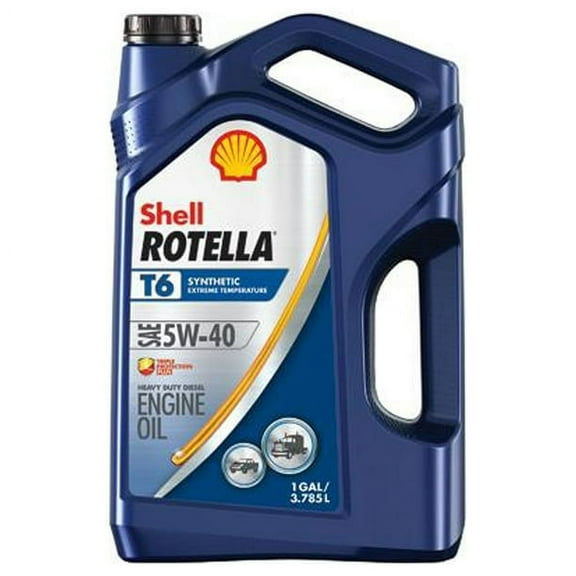 Rotella T6 Low SAPS Full Synthetic Motor Oil 5W-40, 1 Gallon ("Pack"3)