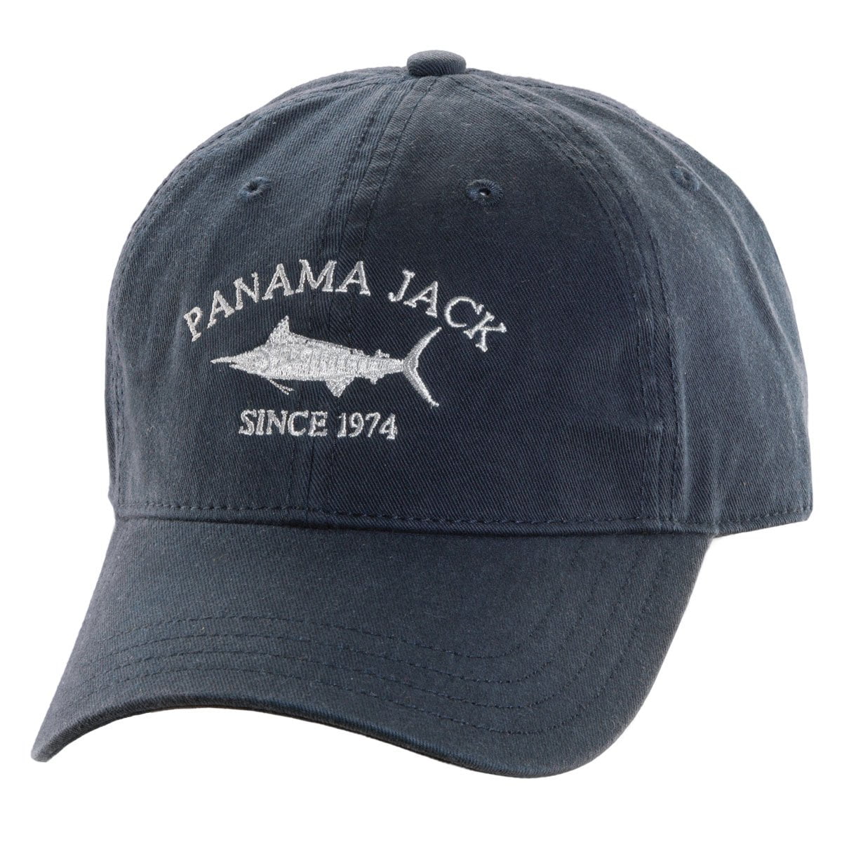 Panama Jack Since 1974 Marlin Baseball Sun Hat Cap, 3" Brim Bill