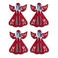 thumbnail image 1 of 4 Pcs Porte-Cuillère Fourchette de Noël Réutilisables Poches 4 Accessoires de Table à Thème de Noël, 1 of 5