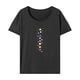 thumbnail image 1 of Camiseta para mujer, ropa de verano, Top de manga corta para vacaciones, playa, trabajo, mujer Gris, 1 of 7