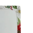 thumbnail image 3 of Ambesonne Floral Fitted Sheet, Christmas Flowers Buds, Full Size, Pink Green White, 3 of 3