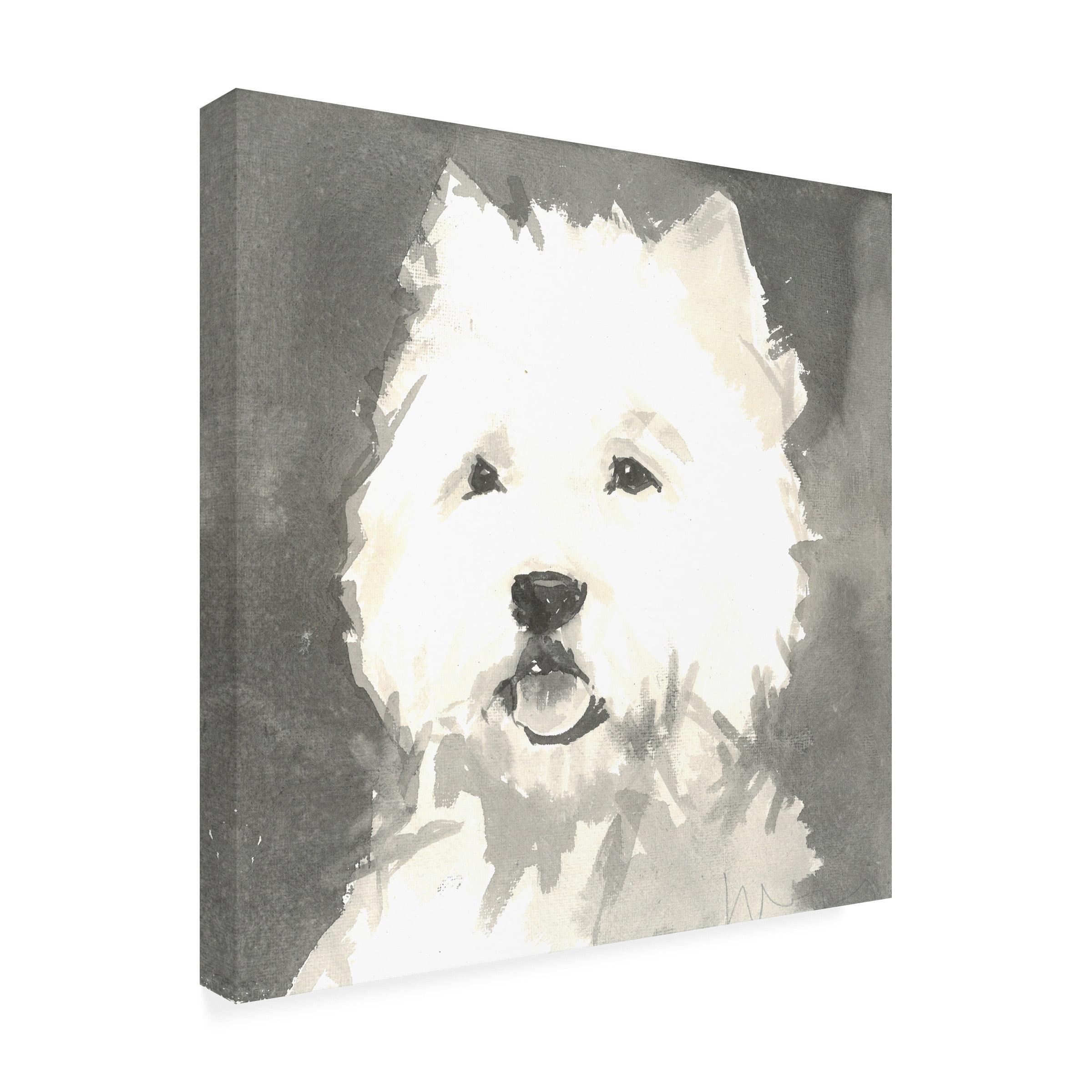 A Very Modern Dog 'Sepia Modern Dog X' Canvas Art