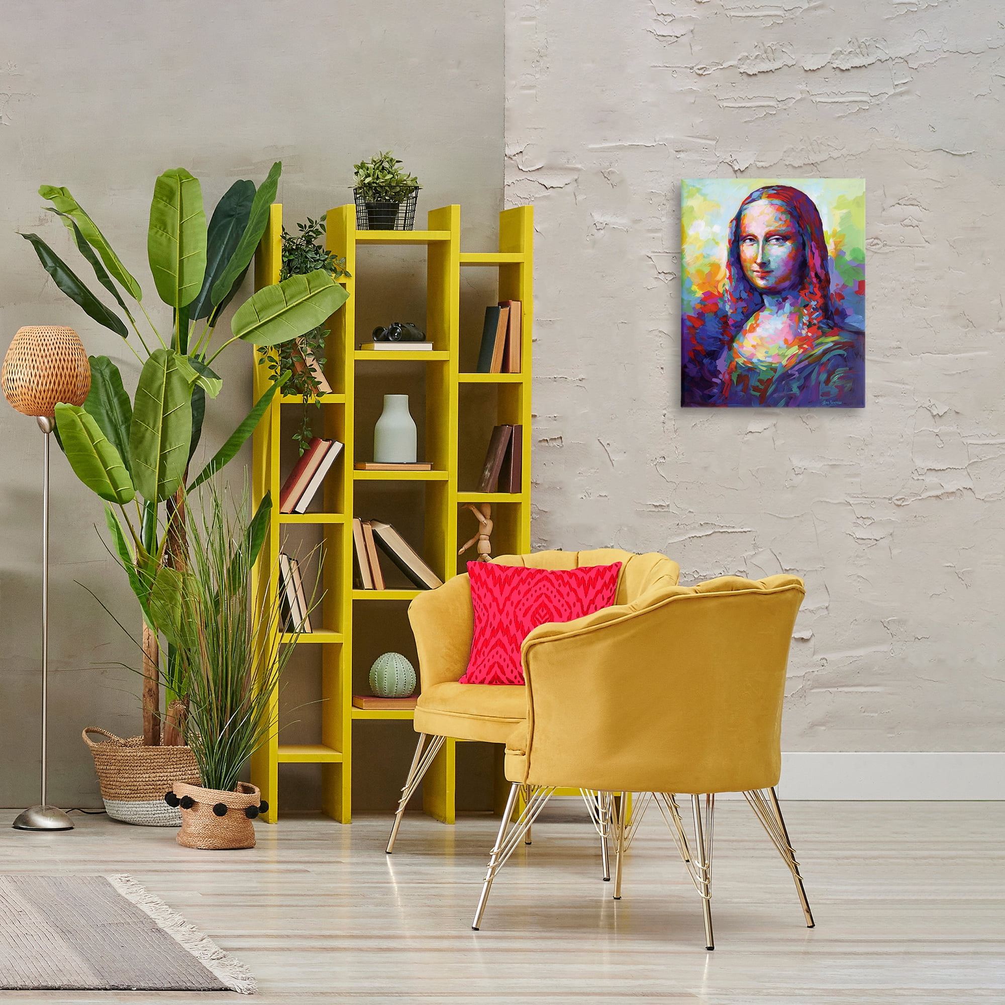 Stupell Industries Abstract Classic Painting Novelty Painting Gallery Wrapped Canvas Art Print Wall Art, 16 x 20