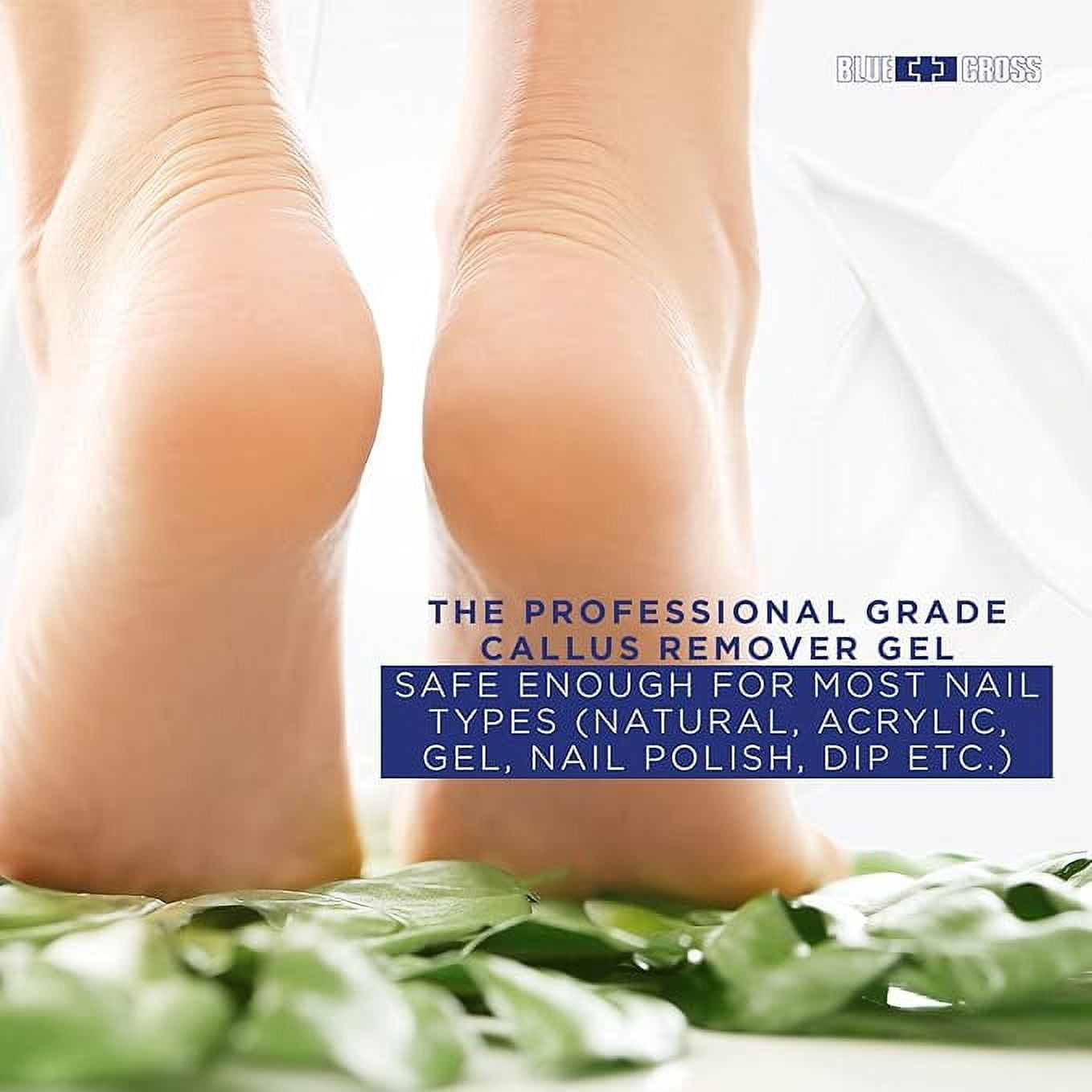 Blue Cross Professional Extra Strength Callus Remover Gel for Feet or Heel, at Home Manicure/Pedicure Results, 6 fl oz
