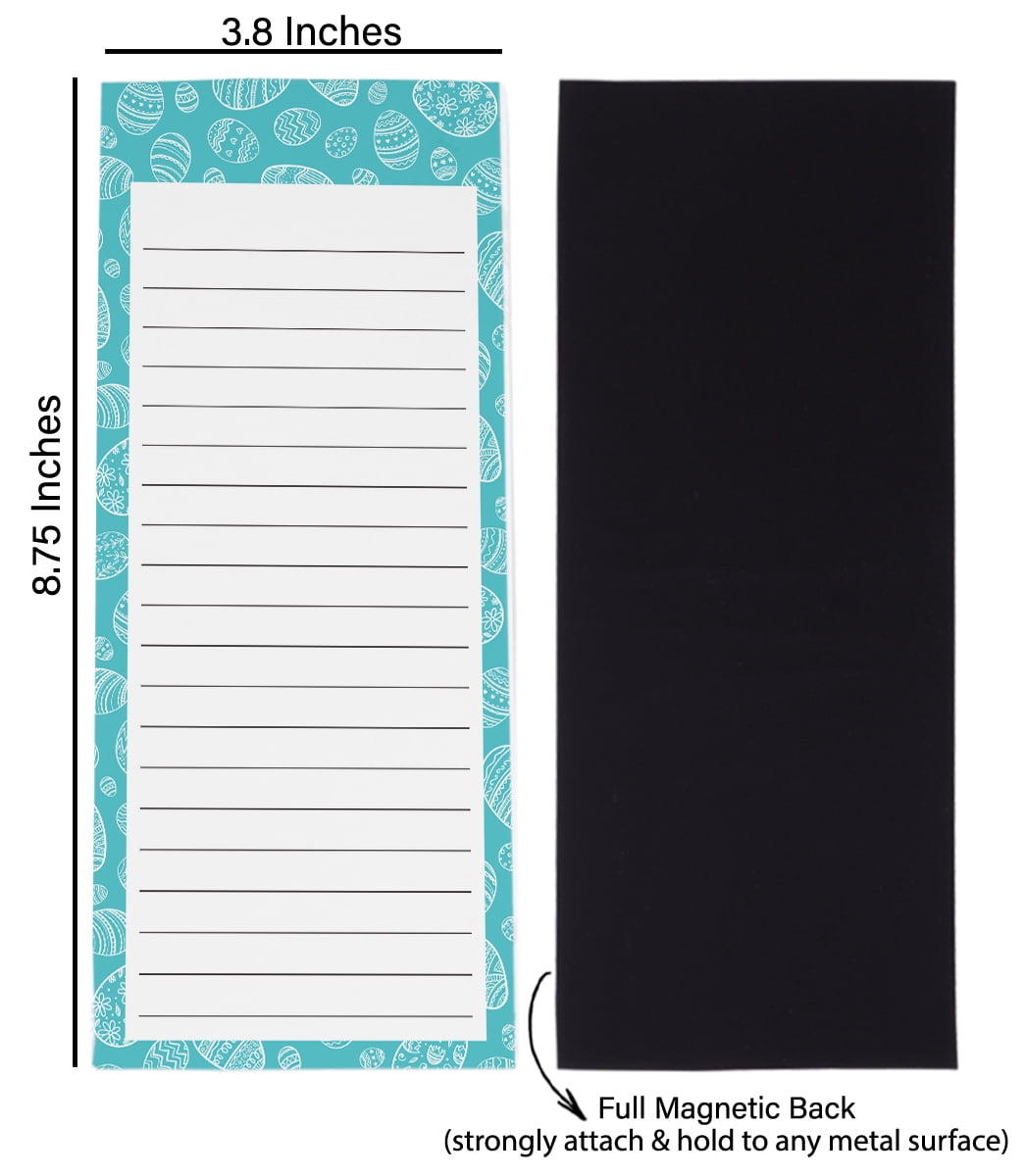 Inkdotpot Pack of 3 Magnetic Fridge To-Do List Notepads- Magnetic Memo Pads For Refrigerator-(50 Sheets Each)-MH