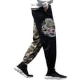 thumbnail image 1 of WEAIXIMIUNG Men Pants Dress Loose Mens Japanese Retro Trend Plus Size Embroidered Color Matching Casual Trousers, 1 of 4