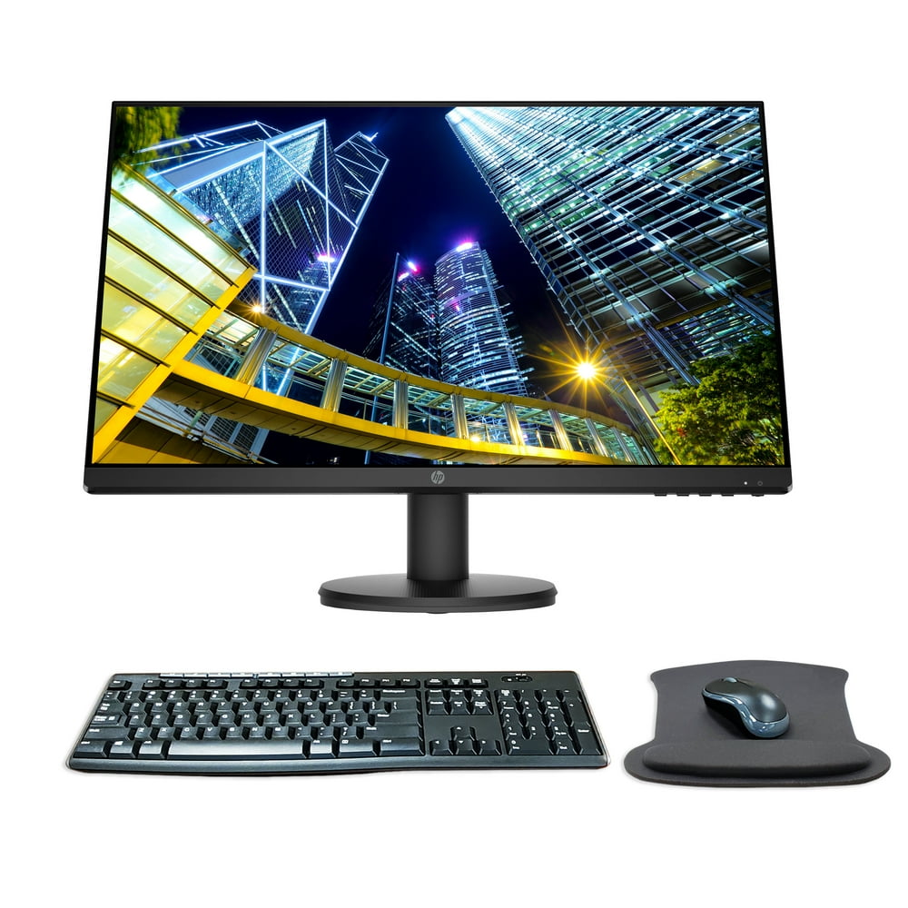 HP P24v G4 24 Inch FHD IPS LEDBacklit LCD Monitor Bundle with HDMI