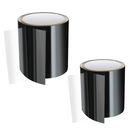 KFFKFF Waterproof Patch and Seal Tape, 4 inch x 10 ft, Pack of 2, Durable Leak-Resistant Tape for Repairs, Easy Peel-and-Stick Application for Indoor and Outdoor Use on Roofs, Walls, and Pipes, Black