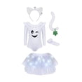 thumbnail image 3 of WOYY Girls Halloween Dress Up Romper Tutu Skirt with Accessories Party Outfits, 3 of 3