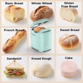thumbnail image 2 of VAVSEA Bread Maker Machine, 2LB Automatic Bread Maker, Gluten Free Setting, Nonstick Ceramic Pan for Homemade Bread, Stainless Steel, Reserve & Keep Warm Set, Green, 2 of 9
