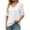 White, variant on Giftesty Womens Shirts Loose Tops Clearance Women Casual Short Sleeve V Neck Solid Blouse Pullover Tank Shirt