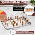 thumbnail image 4 of Vesteel 16 inch Air Fryer Basket Set, Stainless Steel Baking Pan with Rack and 36Pcs Meat Skewers for Baking, Roasting, and Healthy Cooking, Dishwasher Safe, 4 of 8