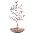 thumbnail image 2 of Vintage jewelry tree with 3 birds (bronze), 2 of 2