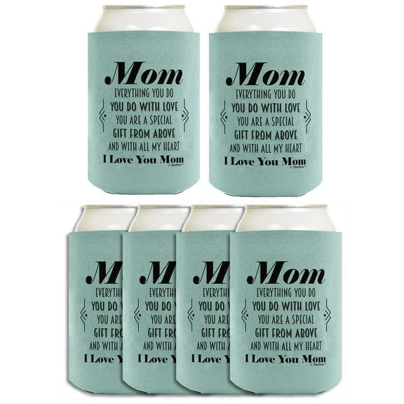 Adopted Dad Gift Remember Bon-s Dad I Love You 6-Pack Can Drink Sleeves