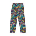 thumbnail image 3 of Vsdgher Colorful Carp Streamer Print Mens Pajama Pants Sleep & Lounge Pants, PJ Bottoms With elastic waistb and Pockets, 3 of 5