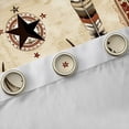 thumbnail image 4 of Feelyou Tribal Sheep Skull Blackout Curtains Set of 2 (52x84 Each) for Men, Hippie Texas Stars Window Curtains, Rustic Farmhouse Cabin Curtains and Drapes, Living Room Curtains Decor, 4 of 6