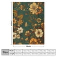 thumbnail image 4 of JRXY Floral Blanket for Women Floral Blanket Gifts Flannel Vintage Paisley Flower and Leave Throw Blanket for Bed Living Room Sofa Couch Soft Warm Lightweight Cozy Floral Decor White, 4 of 6