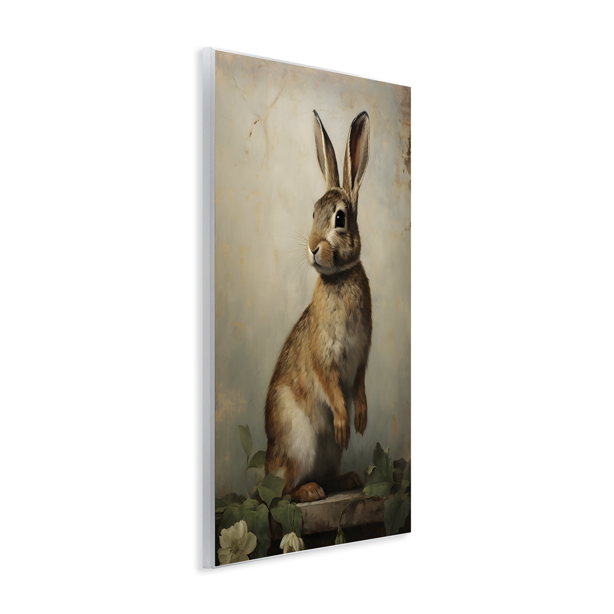 Stupell Industries Dark Rabbit Portrait Animals & Insects Painting Unframed Art Print Wall Art, 10 x 15