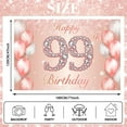 thumbnail image 2 of Happy 28th Birthday Rose Gold Banner Cheers to 28 Years Old Backdrop Confetti Balloons Theme Decor for Women 28 Years Old Pink Birthday Party Decorations Bday Supplies Background Favors Gift Glitter, 2 of 6
