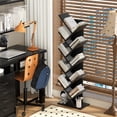 thumbnail image 3 of Bookshelf SHEEPAM 10 Tier Tree Book Shelf Black Wood, 3 of 9