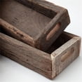 thumbnail image 2 of Pemberly Row Contemporary Large 36Lx7W Brown Reclaimed Wood Tray, 2 of 5