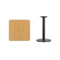 thumbnail image 3 of Flash Furniture 24'' Square Natural Laminate Table Top with 18'' Round Table Height Base, 3 of 3