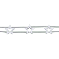 thumbnail image 2 of Pulsera para Mujer con Dijes de Estrella LuckyLy, Acero Inoxidable, Modelo Sima plateado UNITALLA, 2 of 6