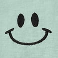 thumbnail image 5 of Dalix Smile Face Embroidered Soft Cotton Short Sleeve T Shirt Womens in Dusty Blue XL X-Large, 5 of 5
