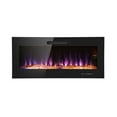 thumbnail image 6 of Prominence Home 42x19" Electric Remote Controlled LED Wall Mount Fireplace with Adjustable Heat and Brightness Settings, 6 of 13