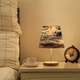 thumbnail image 6 of Table Lamp Adjustable 3 Color & 10 Brightness Levels Desk Lamp Linen Shade USB Powered for Bedrooms and Bedside Tables Light Purple and Black Floral Medium, 6 of 7