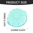 thumbnail image 3 of ZZYuan Molde Para Gelatina Grande, Shaped Silicone Cake Mold Non-Stick Baking Pan for Birthday Cheesecake Bread DIY, 10x3.5 Inch Light Blue, 3 of 5