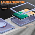 thumbnail image 3 of XYX For iPad 6th 2018/5th Gen 2017 Case 9.7 inch, 360 Rotating Hand Grip, Shoulder Strap, Heavy Duty Drop Protection, Grey, 3 of 7