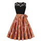 thumbnail image 1 of Vestido Largo de Verano, Vestido Casual de Cuello Redondo sin Mangas Impreso Hecho de Poliéster Cómodo para Primavera Verano, Vestido de Verano de Mujer, 1 of 4