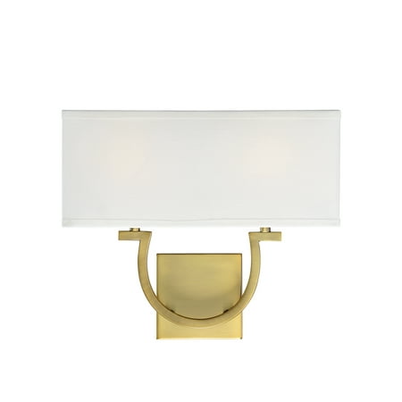 

Savoy House 9-998-2-322 Rhodes 2 Light Wall Sconce in Warm Brass (14 W x 12 H)