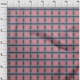 thumbnail image 2 of oneOone Cotton Poplin Twill Medium Pink Fabric Madras Check Quilting Supplies Print Sewing Fabric By The Yard 56 Inch Wide, 2 of 2