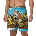 thumbnail image 2 of Gaeub Different Construction Site Vehicles Mens Swim Trunks Stretch Beach Shorts Quick Dry for Men Swim Shorts Swimwear with Pockets- 3X-Large, 2 of 9