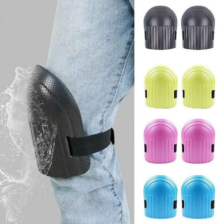 

Frogued 1 Pair Knee Protection Pads Anti Skid Tile Mud Workers Knee Protectors Floor Brick Cement Garden Work Knee Supports Protective Gear (Black)
