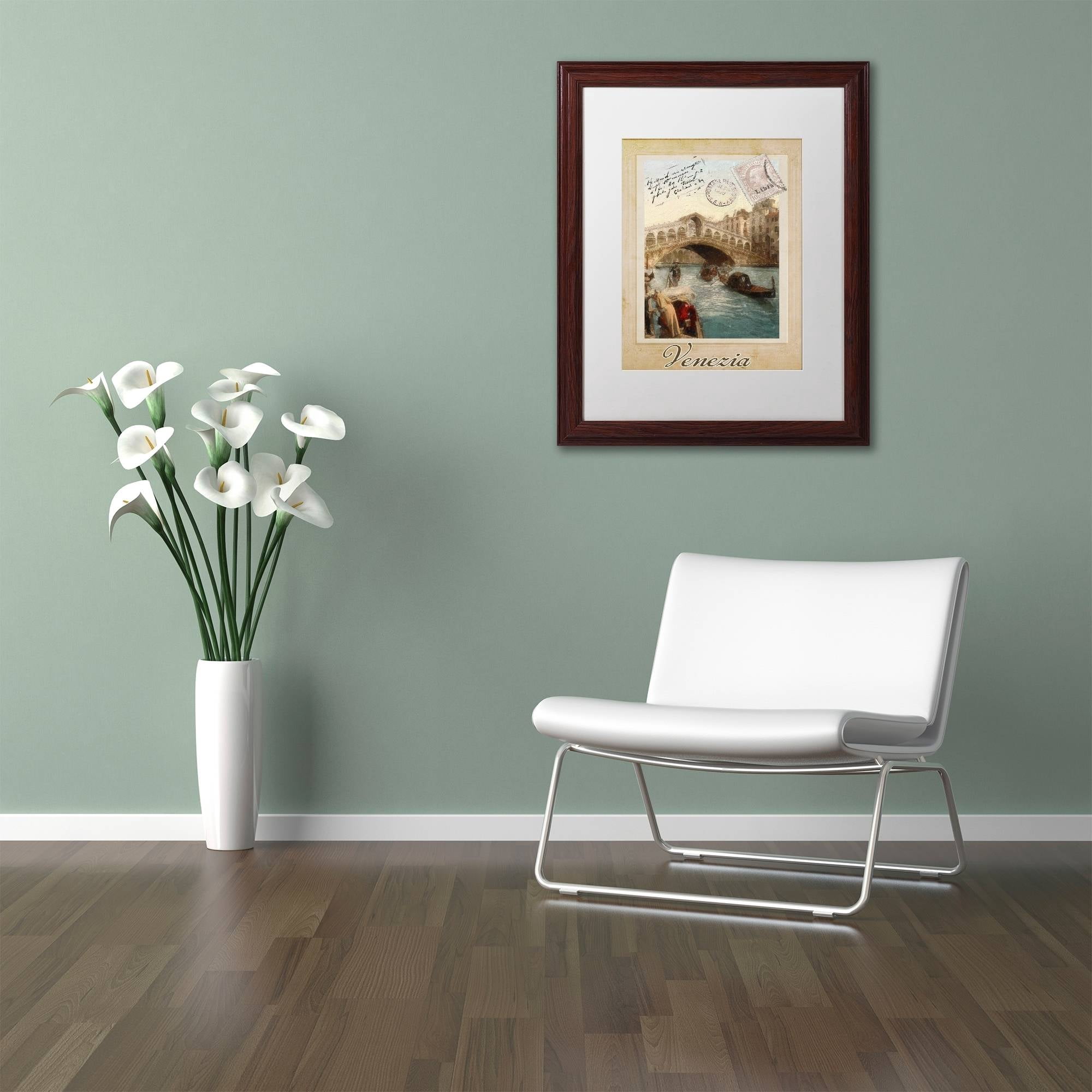 Trademark Fine Art "European Vacation I" Canvas Art by Color Bakery White Matte, Wood Frame
