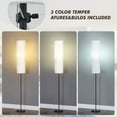 thumbnail image 7 of NATYSWAN 65" Paper Floor Lamp - Minimalist Skinny Tall Lamp for for Living Room - LED Bulb Included&Pull Chain Switch - Stand Corner Lamp for Bedroom, Home Office, 7 of 7
