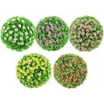 thumbnail image 2 of AFQH Simulated Flowers and Grass Ball Home Wedding Decoration Yellow Red White Purple, 2 of 8