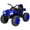 Blue, variant on Best Choice Products 12V Kids Ride-On ATV Quad w/ Bluetooth, 3.7mph Max, Treaded Tires, LED Lights, Radio - Hot Pink