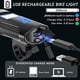 thumbnail image 5 of Velocímetro de bicicleta, luz delantera, luz nocturna recargable por USB, odómetro para montar con bocina de bicicleta, 5 of 8
