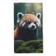 thumbnail image 1 of Balery Forest Plant Raccoon Toalla de Microfibra Premium con Estampado – 27.5x16 pulgadas, Alta Absorción, Suave y Aterciopelada, Secado Rápido, 1 of 6