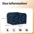 thumbnail image 5 of Balery BLUE Flamingo Birds Pattern Oven Cover Kitchen Bread Machine Protector, 4 Slice Toaster Cover for Home, Anti Dust Fingerprint Coaster Cover, 5 of 7