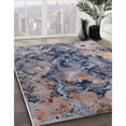 thumbnail image 2 of Ahgly Company Indoor Round Mid-Century Modern Dark Gray Oriental Area Rugs, 8' Round, 2 of 6