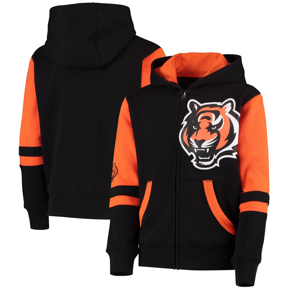 Cincinnati Bengals Youth Stadium FullZip Hoodie Black