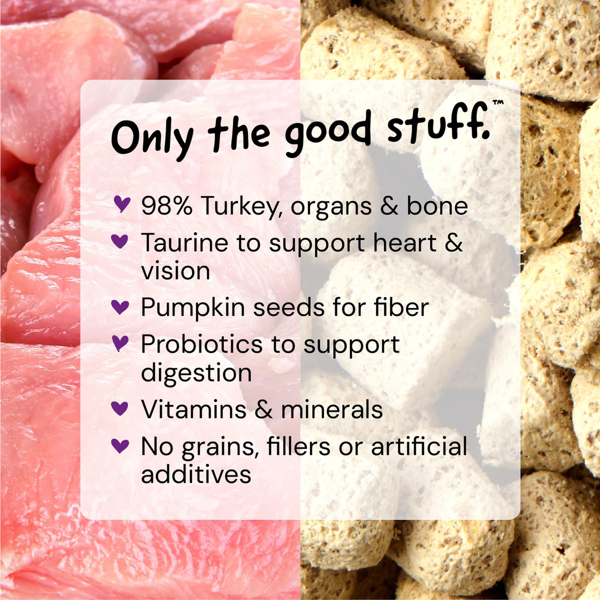 Stella & Chewy's Freeze-Dried Morsels for Cats - Tummy Ticklin' Turkey Recipe - 18 Ounce Bag