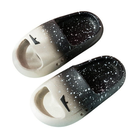 

Summer Savings Clearance! PEZHADA Kids Slippers Girls Sandals Children s Shoes Three-dimensional Cartoon Dinosaur Non-slip Soft-soled Slippers Black Sizes 8.5-1