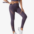 thumbnail image 4 of Pantalones de cadera de melocotón para mujer, mallas deportivas elásticas empalmadas de malla de cintura alta, pantalones de Fitness para levantamiento de cadera, 4 of 5