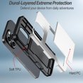 thumbnail image 2 of KOMI for iPhone 16 Pro Wallet Case with Card Holder + 2 Tempered Glass Screen Protector Protective Shockproof Hidden Card Slot Slim Case Women Men iPhone 16 Pro 6.3″ 2024 Silver, 2 of 7